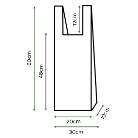 Torba na koszulki Chleb Home Compost "Bakery" 30x60cm 14µm (100 Sztuk)