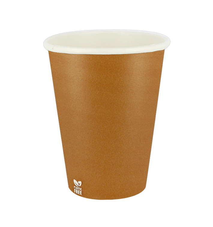 Kubek Papierowy Bez Plastiku 14 Oz/420ml "Karmel" Ø9,0cm (50 Sztuk)