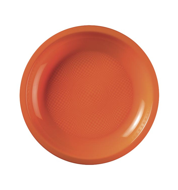 Talerz Plastikowe Płaski Orange Round PP Ø185mm (600 Sztuk)