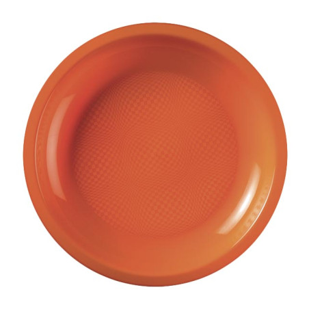 Talerz Plastikowe Płaski Orange Round PP Ø185mm (600 Sztuk)