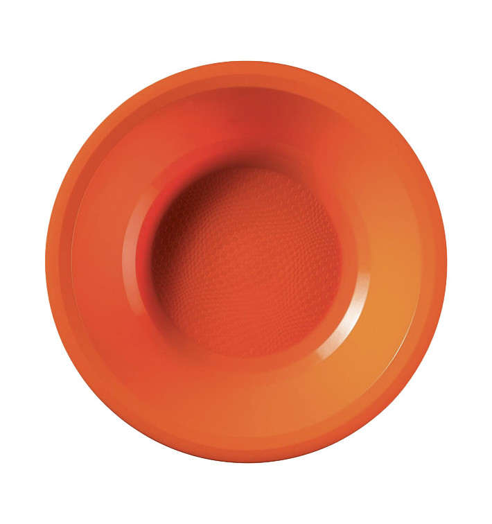 Talerz Plastikowe Głębokie Orange Round PP Ø195mm (600 Sztuk)