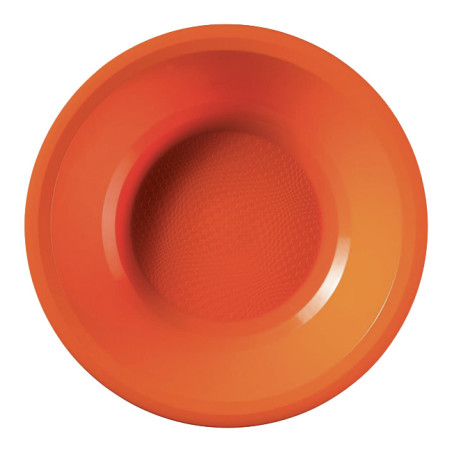 Talerz Twardy Wielokrotnego Użytku Głębokie Orange "Round" PP Ø19,5cm (600 Sztuk)