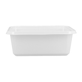 Opakowania Plastikowe PS Białe 127x91x42mm 300ml (100 Sztuk)