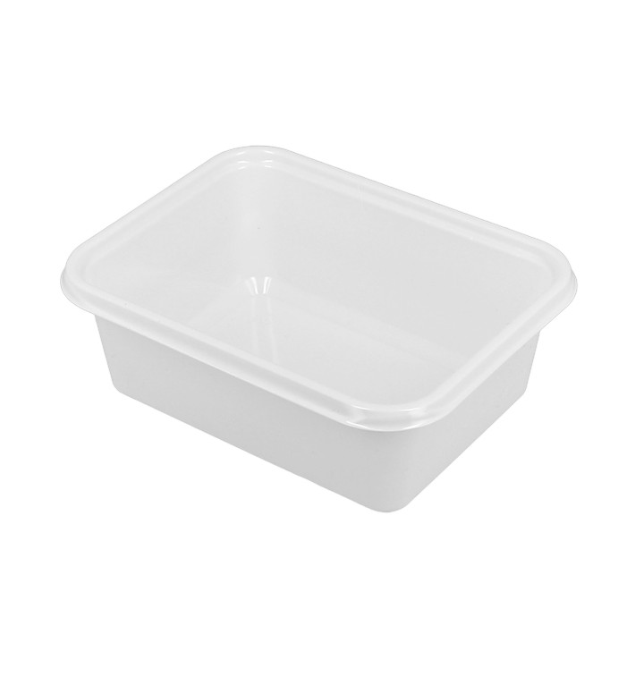 Opakowania Plastikowe PS Białe 127x91x42mm 300ml (100 Sztuk)