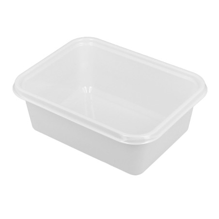 Opakowania Plastikowe PS Białe 127x91x42mm 300ml (100 Sztuk)