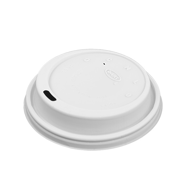 Pokrywka Plastikowe PS "Cappuccino" Białe Ø9,4cm (1000 Sztuk)