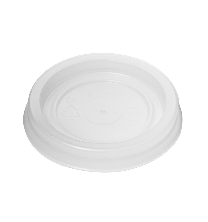 Pokrywka Plastikowe PS Kubki 80/100ml Ø5,7cm (2400 Sztuk)