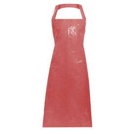 Disposable Plastic Apron PE G80 Red 76x120cm (1000 Units)