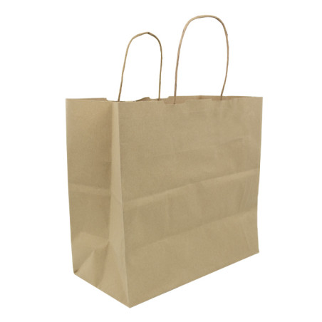 Torba Papierowa Kraft z Uchwytami 115g/m² 28+11x32cm (250 Sztuk)