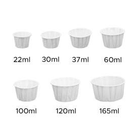 Pleated Paper Souffle Cup 37ml (5000 Units)