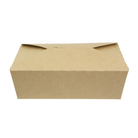 Opakowania na Lunch Kraft 19,7x14x6,5cm 1470ml (25 Sztuk)