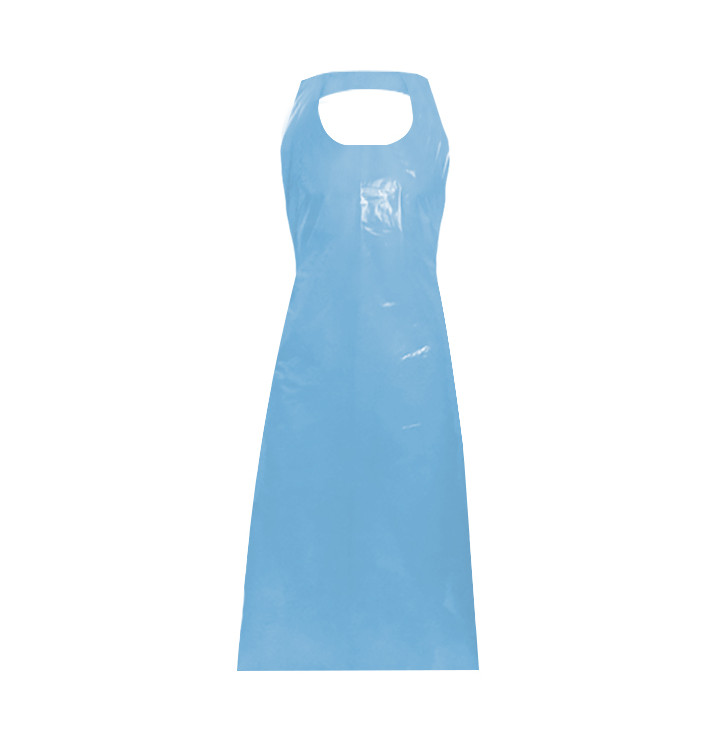 Disposable Plastic Apron PE G80 Blue 76x120cm (500 Units)