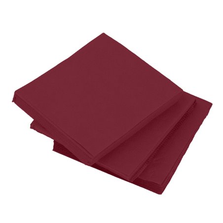 Serwetki Papierowe Micro Dot 20x20cm 2-warstwowe Bordeaux (2.400 Sztuk)