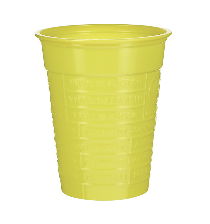 Kubki Plastikowe PS Żółty 200ml Ø7cm (1.500 Sztuk)