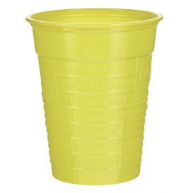 Kubki Plastikowe PS Żółty 200ml Ø7cm (50 Sztuk)