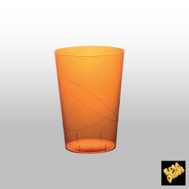 Kubki Plastikowe Księżyc Orange Przezroczyste PS 230ml (1000 Sztuk)