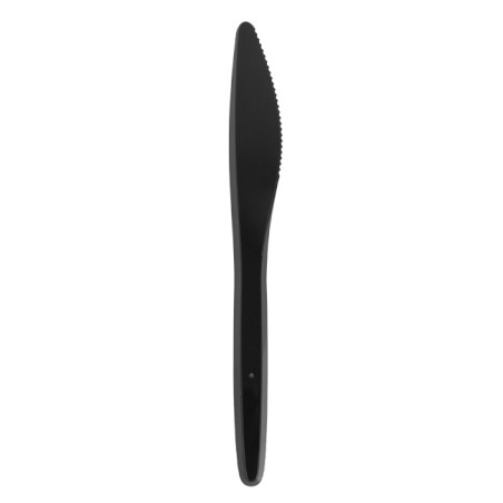 Nóż Plastikowy Czarny "Luxury" 175 mm (100 Sztuk)