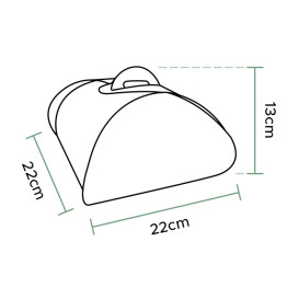 Pudełka Papierowe Kraft Motyle na Ciasto 22x22x13cm (25 Sztuk)