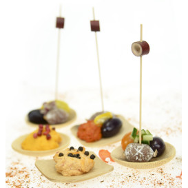 Bamboo Tasting Plate 6cm (12 Units) 