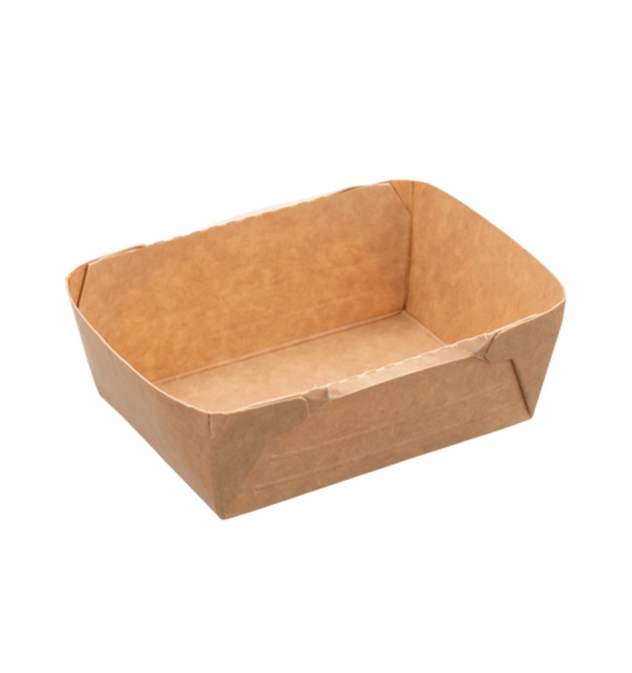 Pojemnik Deli2Go Papierowy Kraft na Sałatkę 125ml 10,8x8,2x3,5cm (500 Sztuk)