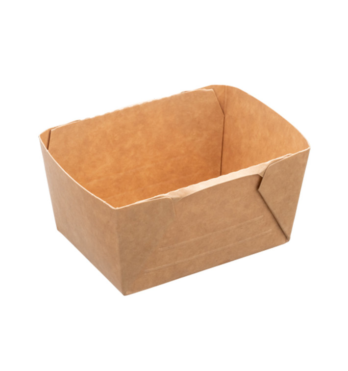 Pojemnik Deli2Go Papierowy Kraft na Sałatkę 250ml 10,8x8,2x5cm (50 Sztuk)