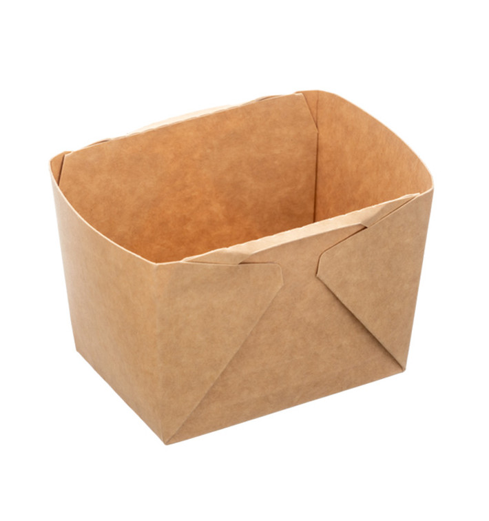 Pojemnik Deli2Go Papierowy Kraft na Sałatkę 375ml 10,8x8,2x7cm (50 Sztuk)