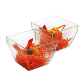 Fingerfood Miska Kwadratowa PS 5,5x3,3x4cm 75ml (25 Sztuk)