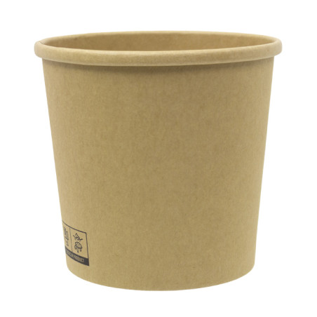 Pojemnik Papierowy Kraft-Kraft 750ml Ø11,7cm (25 Sztuk)