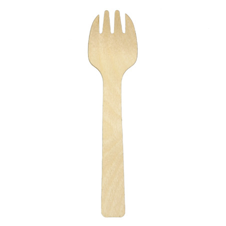 Widelczyki Spork Drewniane 10,5cm (100 Sztuk)