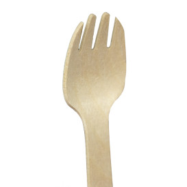 Widelczyki Spork Drewniane 10,5cm (100 Sztuk)