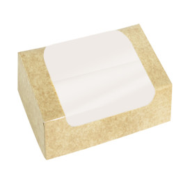 Prostokątny Pojemnik z Kartonu PackiPack Vision Kraft 19x15x6cm (50 Sztuk)