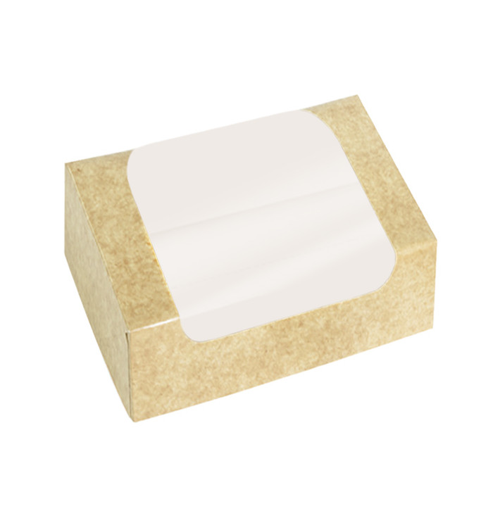 Prostokątny Pojemnik z Kartonu PackiPack Vision Kraft 19x15x6cm (50 Sztuk)