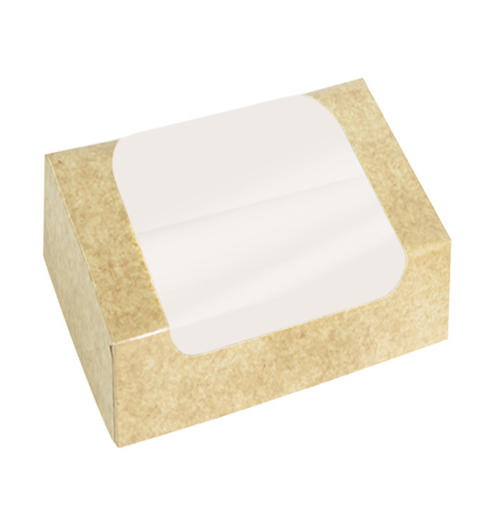 Prostokątny Pojemnik z Kartonu PackiPack Vision Kraft 25x18x7cm (50 Sztuk)