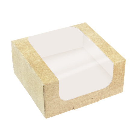 Kwadratowy Pojemnik z Kartonu PackiPack Vision Kraft 13x12x5cm (50 Sztuk)