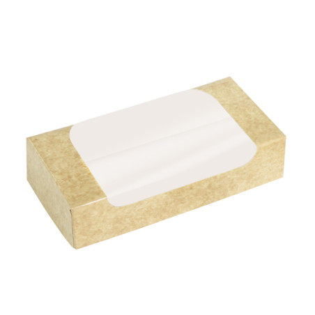 Prostokątny Pojemnik z Kartonu PackiPack Vision Kraft 20x10,5x5cm (150 Sztuk)