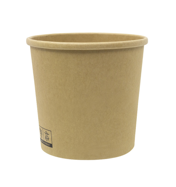 Pojemnik Papierowy Kraft-Kraft 350ml Ø9,0cm (25 Sztuk)