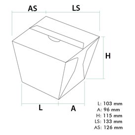 Pudełko Lunch Box Kraft na Wynos 950ml (125 Sztuk)