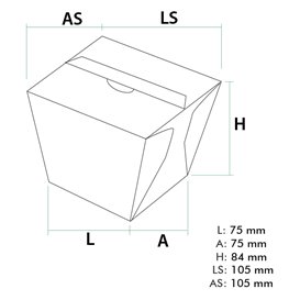 Pudełko Lunch Box Kraft na Wynos 450ml (25 Sztuk)