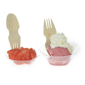 Widelec Spork Bambusowy 9cm w pudełku (240 Sztuk)