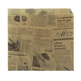 Non-Woven Bag with Die-cut Handles Brown 17+5x22,5cm (200 Units)