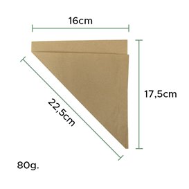 Rożek Papierowy Tłuszczoodporny Kraft 19,5cm 50gr (2.000 Sztuk)