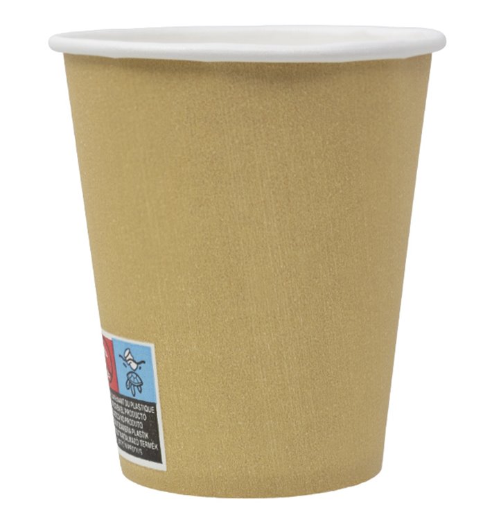 Kubki Papierowe 9 Oz/280ml Kraft-Kraft Ø8,1cm (1.000 Sztuk)