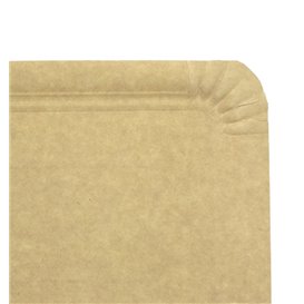 Taca Papierowa Kraft Prostokątna 14x21 cm (100 Sztuk)