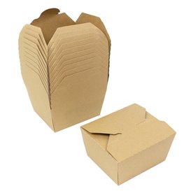 Pudełko Lunch Box Kraft-Kraft 12x10,5x6,5cm 750ml (25 Sztuk)