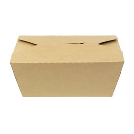 Pudełko Lunch Box Kraft-Kraft 16x10x6,5cm 900ml (200 Sztuk)