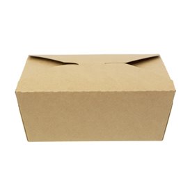 Pudełko Lunch Box Kraft-Kraft 17x13,5x6,5cm 1.300ml (200 Sztuk)