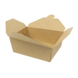 Pudełko Lunch Box Kraft-Kraft 17x13,5x6,5cm 1.300ml (200 Sztuk)