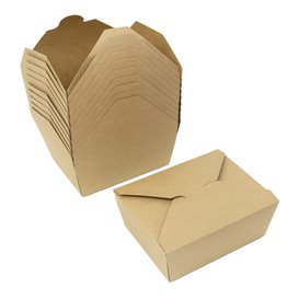 Pudełko Lunch Box Kraft-Kraft 17x13,5x6,5cm 1.300ml (200 Sztuk)