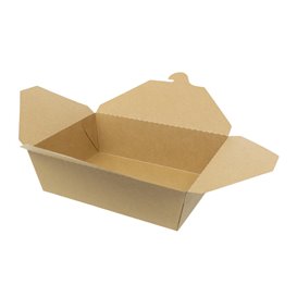 Pudełko Lunch Box Kraft-Kraft 21,5x15,5x6,5cm 1.900ml (200 Sztuk)