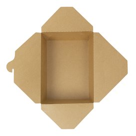 Pudełko Lunch Box Kraft-Kraft 21,5x15,5x6,5cm 1.900ml (200 Sztuk)